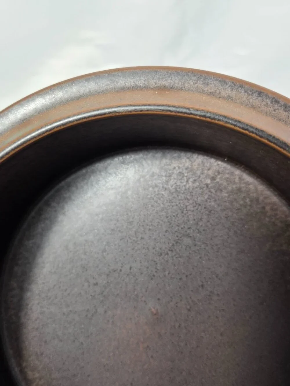 Arabia of Finland Rushka 1.5 Quart Covered Casserole Light & Dark Brown Spotted